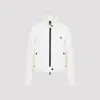 Moncler Grenoble Wool Padded Cardigan With Zip In White