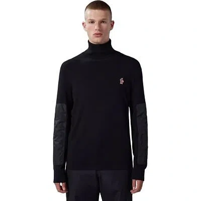 Pre-owned Moncler Grenoble Wool Turtleneck Sweater - Men's Black, L