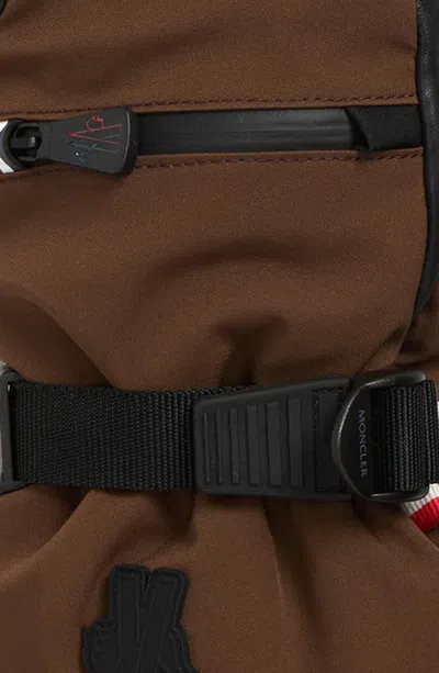 Moncler Grenoble X Reusch Padded Tech Gloves In Brown