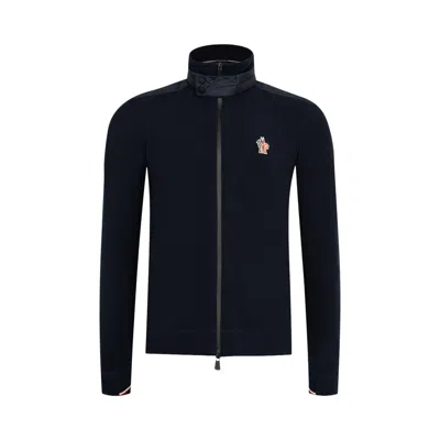 Pre-owned Moncler Grenoble Zip Up Cardigan 'navy' | Blue | Men's Size S
