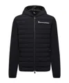 Moncler Hooded Quilted Nylon Down Outerwear In Black
