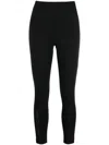 Moncler Brand-embossed Slim-fit High-rise Stretch-woven Leggings
