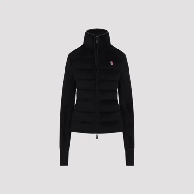 Moncler Grenoble Zip-up Puffer Cardigan For Women In Black