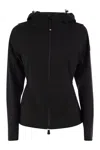 Moncler Womens Black Zumeles Brand-patch Slim-fit Stretch-woven Blend Jacket In Black