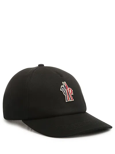 Moncler Grenoble Cappello Da Baseball In Gabardine Ne In Black