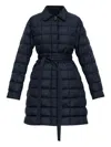 Moncler Gresillon Quilted Belted Coat In Multi