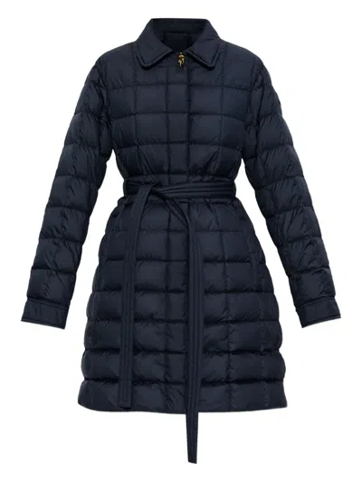 Moncler Gresillon Quilted Belted Coat In Multi