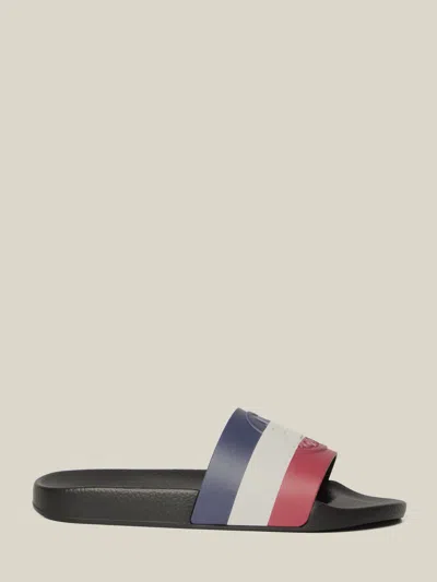 Moncler Grey Basile Elastodiene Sandals In Multi