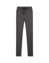 Moncler Logo Patch Drawstring Pants In Grey