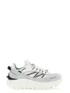 Moncler Light Grey Real Leather Trailgrip Gtx Low Top Sneakers In Multi