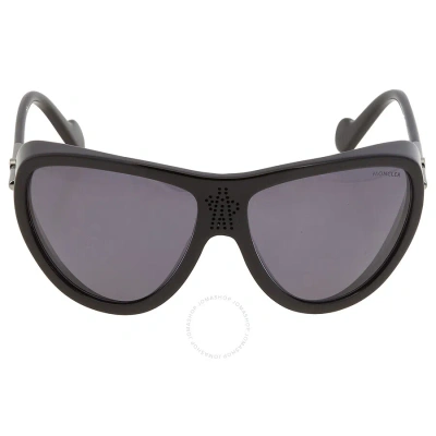 Moncler Grey Mask Unisex Sunglasses Ml0128 01d 61 In Black / Grey
