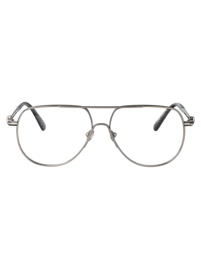 Moncler Grey Metal Glasses
