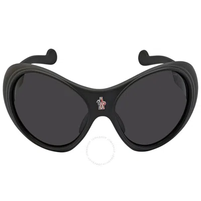 Moncler Grey Oval Unisex Sunglasses Ml0148 02a 64
