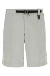 Moncler Bermuda Shorts With Elastic Waistband And Pockets In Grey