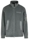 Moncler Grey Polyester Fleece In Gray