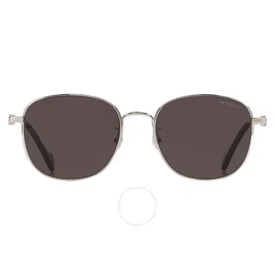 Moncler Grey Round Sunglasses Ml0181-d 16d 55 In Black