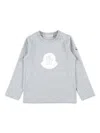 Moncler Grey T-shirt With Logo Print