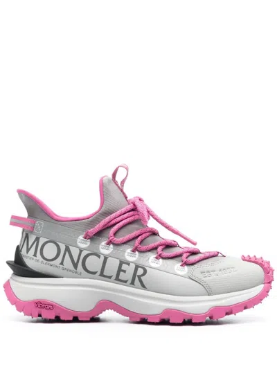 MONCLER GREY TRAILGRIP SNEAKERS