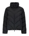 Moncler Grignan Diagonal-quilted Short Down Jacket Black