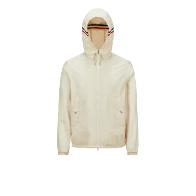 Moncler Grimpeurs Hooded Windbreakers Beige In Nude