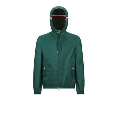 Moncler Mens Green Grimpeurs Hooded Regular-fit Shell Jacket