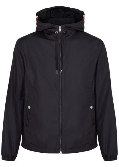 Moncler Grimpeurs Hooded Windbreaker, Men, Black, Size: 4