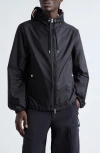 Moncler Grimpeurs Nylon Jacket W/ Hood In Black