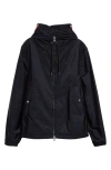 Moncler Black Hooded Remoray Jacket In Navy/navy