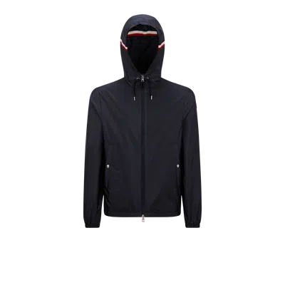 MONCLER GRIMPEURS HOODED WINDBREAKER BLUE