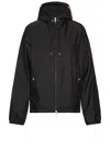 Moncler Grimpeurs Nylon Jacket W/ Hood In Black