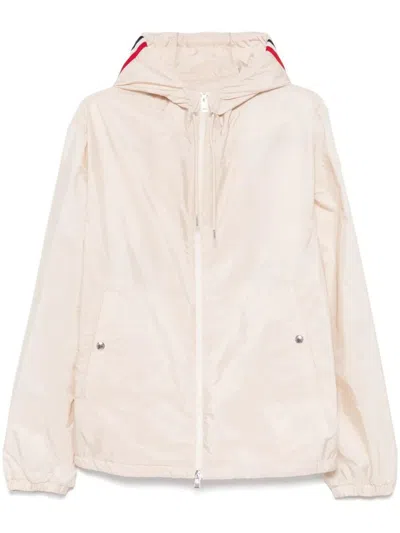 Moncler Grimpeurs Hooded Windbreakers In White
