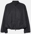 Moncler Gruissan Cotton-blend Bomber Jacket In Black