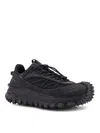 Moncler Men Trailgrip Gtx Mesh And Leather Sneakers In Black