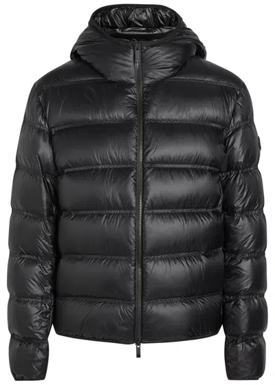 Moncler Guadiana Hooded Padded Nylon Jacket In Black