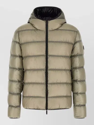 Moncler Guadiana Hooded Water Resistant Down Coat In Green