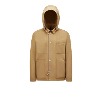 Moncler Surchemise À Capuche Guerledan En Coton In Brown