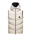 Moncler Guersac Nylon Down Vest In Neutral