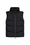 Moncler Black Nylon Guersac Down Jacket In Black