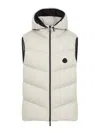Moncler Light Grey Guersac Vest In White