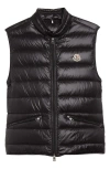 Moncler Gui Quilted Padded Gilet In Black/black