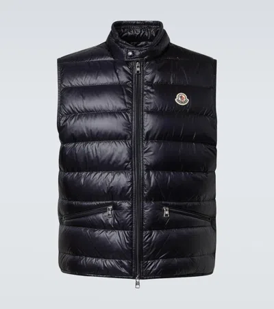 Moncler Gui Packable Down Gilet In Blue