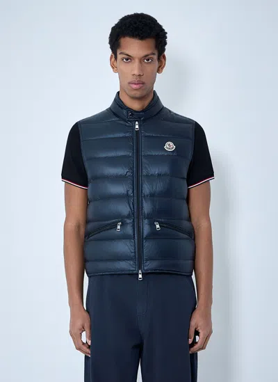 Moncler Padded Gilet In Blue