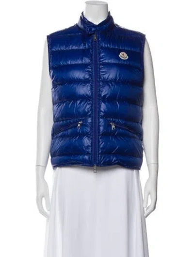 Pre-owned Moncler Gui Gilet Down Jacket In Blue