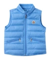 Moncler Gui Nylon Packable Down Vest In Blue