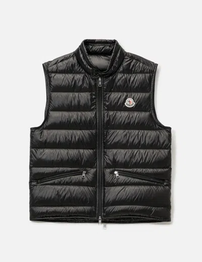 Moncler Gui Packable Down Gilet In Black