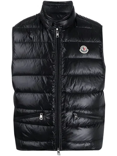 Moncler Gui Packable Down Vest In Black
