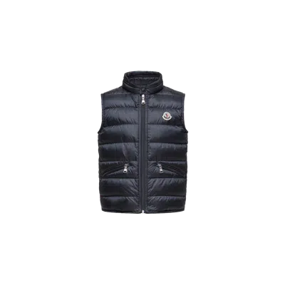 MONCLER GUI PACKABLE DOWN GILET, BOYS, BLUE, SIZE: 10Y