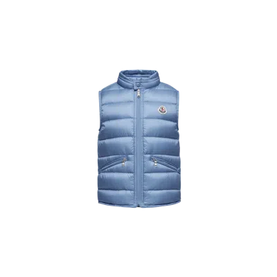 Moncler Kids' Doudoune Sans Manches Gui Repliable, Garçons, Bleu, Taille: 8a In Blue