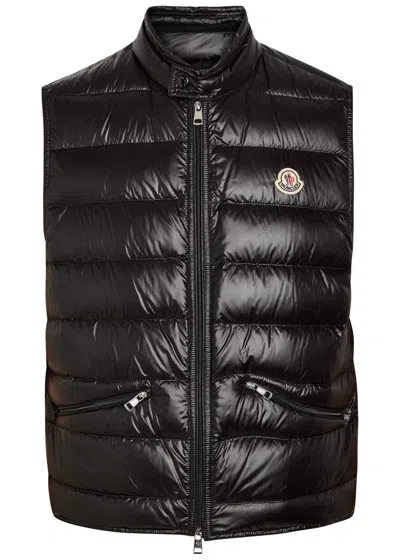 Moncler Gui Padded Nylon Gilet In Black