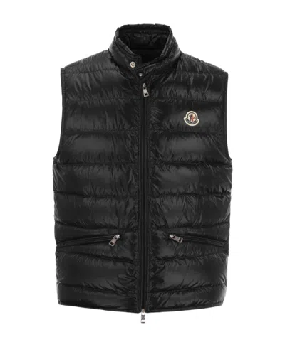 Moncler Gui Quilted Padded Gilet In Black